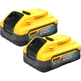 DEWALT® 18V 5Ah POWERSTACK™ Twin Battery Starter Kit