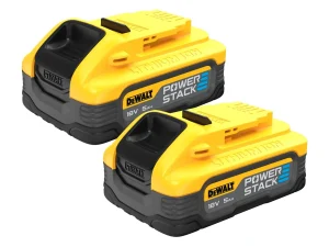 DEWALT® 18V 5Ah POWERSTACK™ Twin Battery Starter Kit