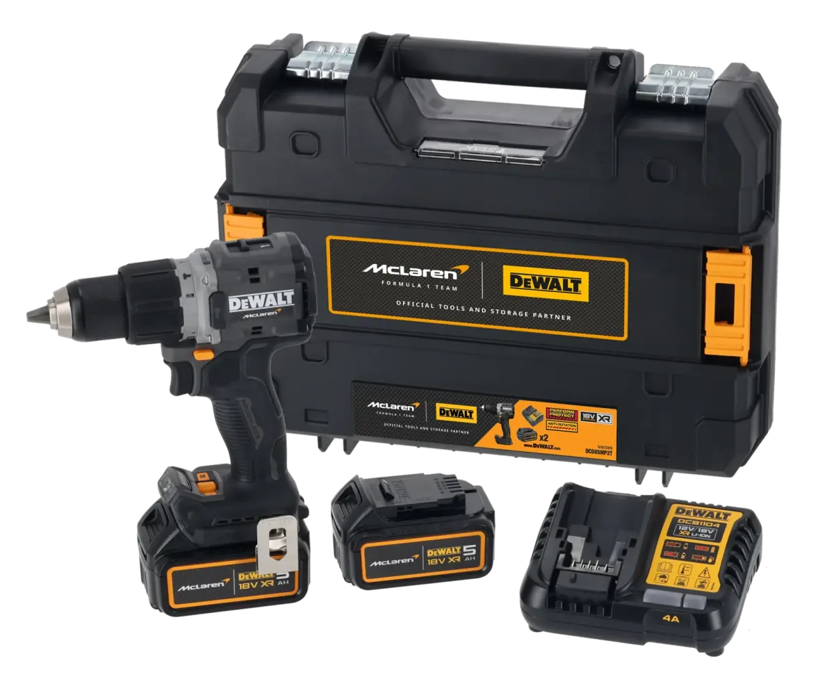 DEWALT® x McLaren F1 Team 18V XR® Brushless Hammer Drill Driver - 2 x 5AH