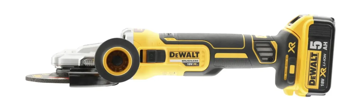 18V XR® Brushless 125mm Flat Head Angle Grinder (Tool Only) - Image 3